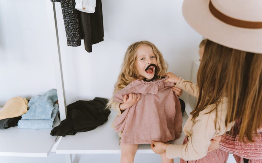 planejar o guarda-roupa das crianças